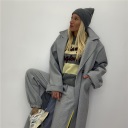 pantalone felpato con polsino grey